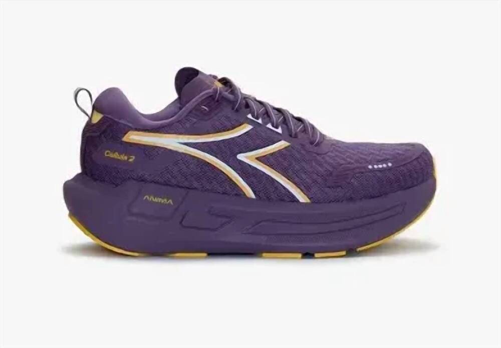 NEW DIADORA women's cellula 2 running shoe in grape jam /daffodil
